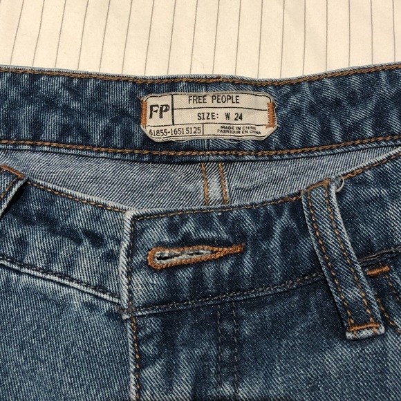 Free People denim cut off shorts - Picture 3 of 5